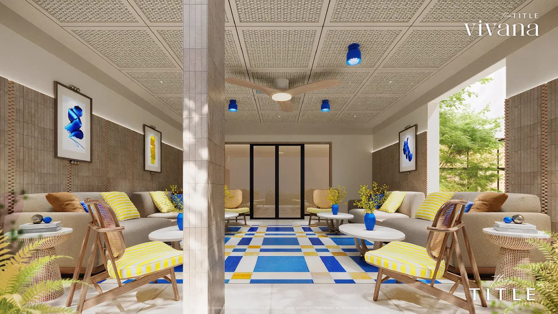 The Title Vivana: covered lounge terrace