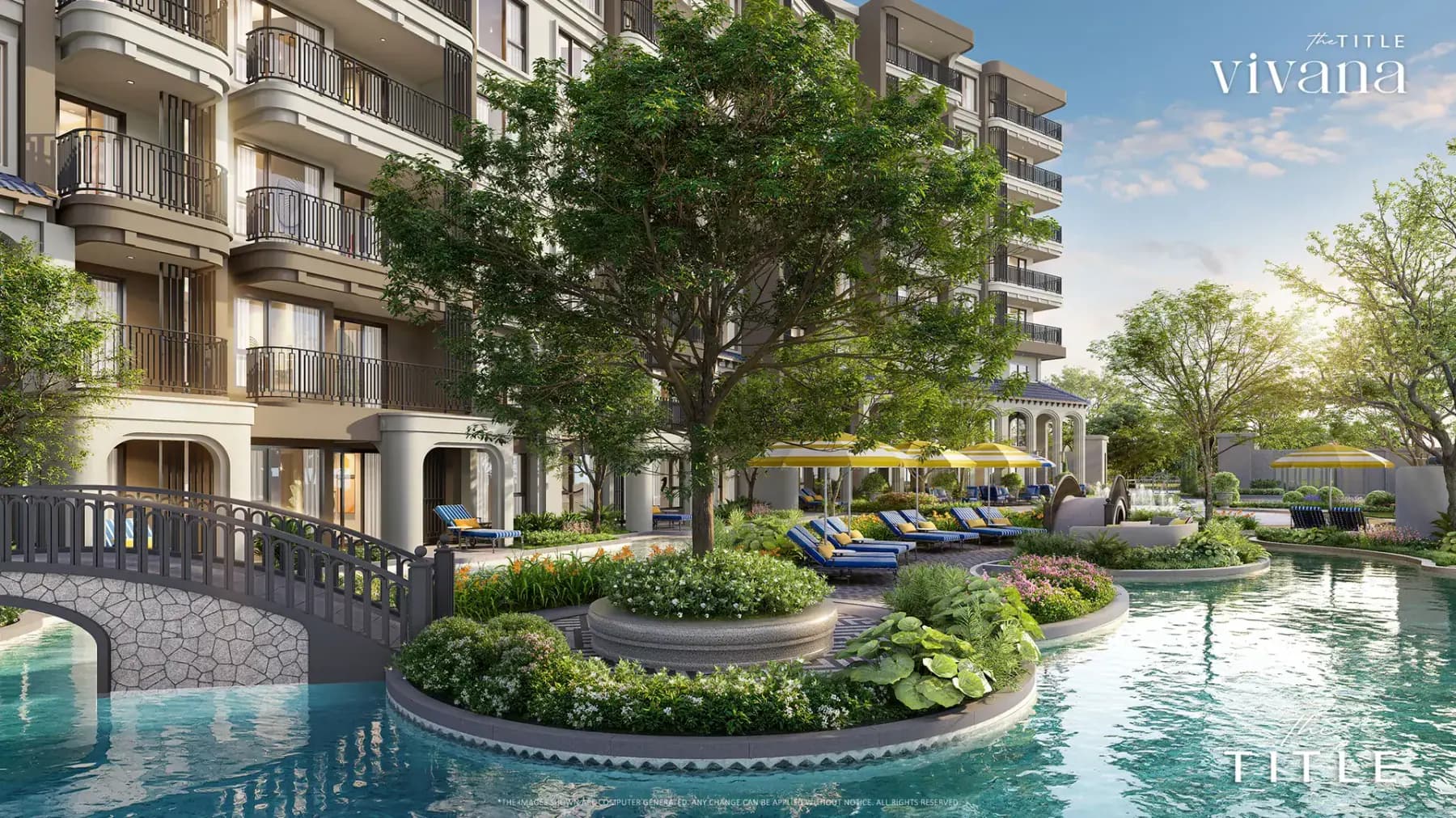 The Title Vivana: pool garden